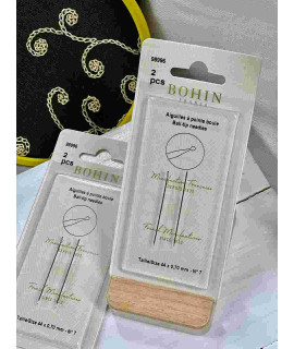 Голки для вишивання з кулькою Bohin 44х0,7мм Ball-tip needles (2шт)